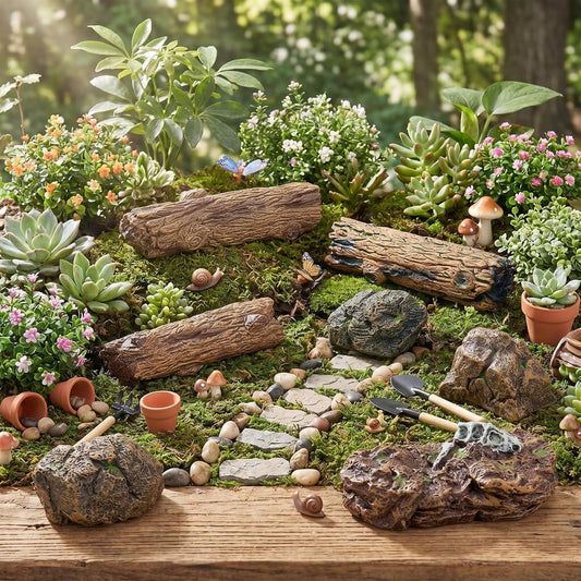 Tree Stumps & Rock Scatter Terrain Set