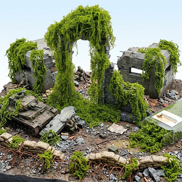 Warmtree Miniature Simulation Vines (Light Green) for Model Railway & Diorama Landscape