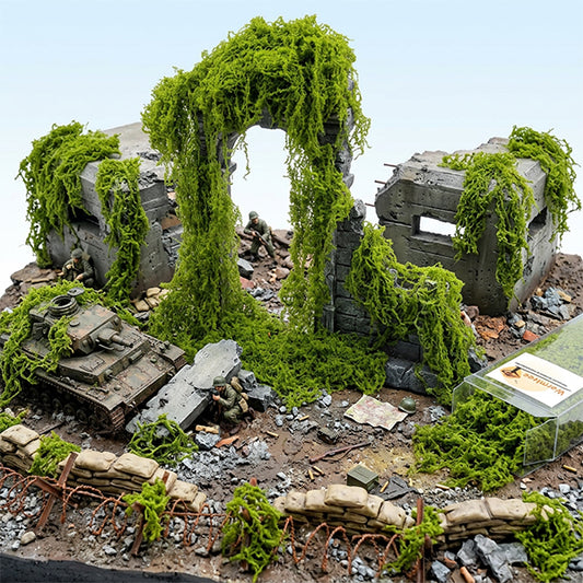 Warmtree Miniature Simulation Vines (Light Green) for Model Railway & Diorama Landscape