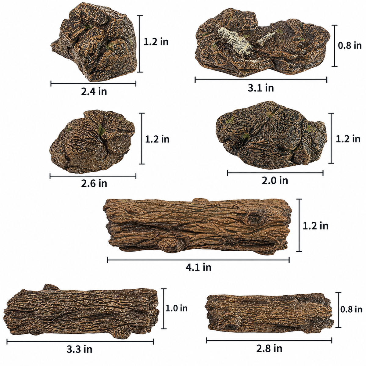 Tree Stumps & Rock Scatter Terrain Set