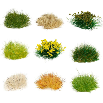 126 Pcs Mixed Lowland Shrub Tufts - Self Adhesive