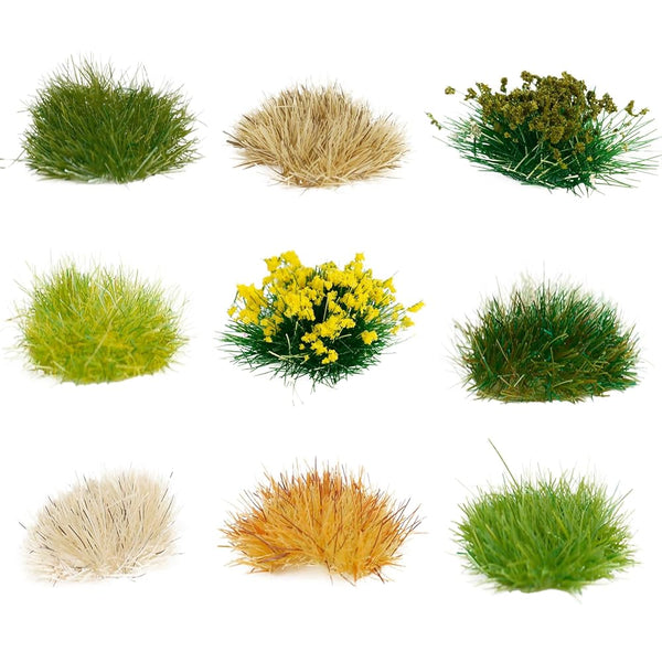 126 Pcs Mixed Lowland Shrub Tufts - Self Adhesive