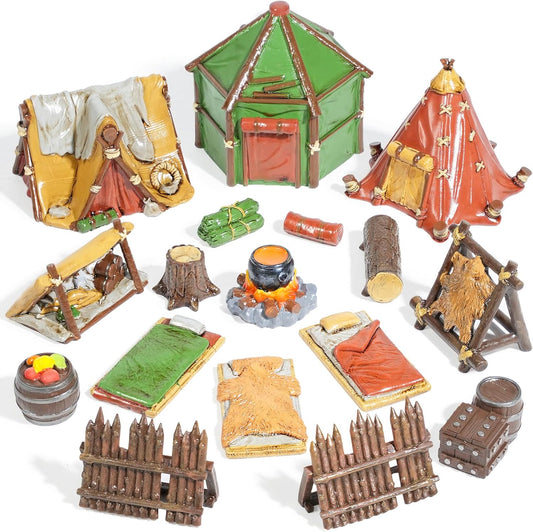17 Pcs Camp Terrain Building Set