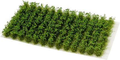 104 Pcs Self-Adhesive Static Grass Tufts - Dark Green