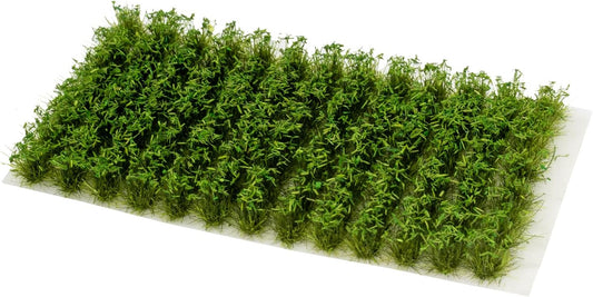 104 Pcs Self-Adhesive Static Grass Tufts - Dark Green