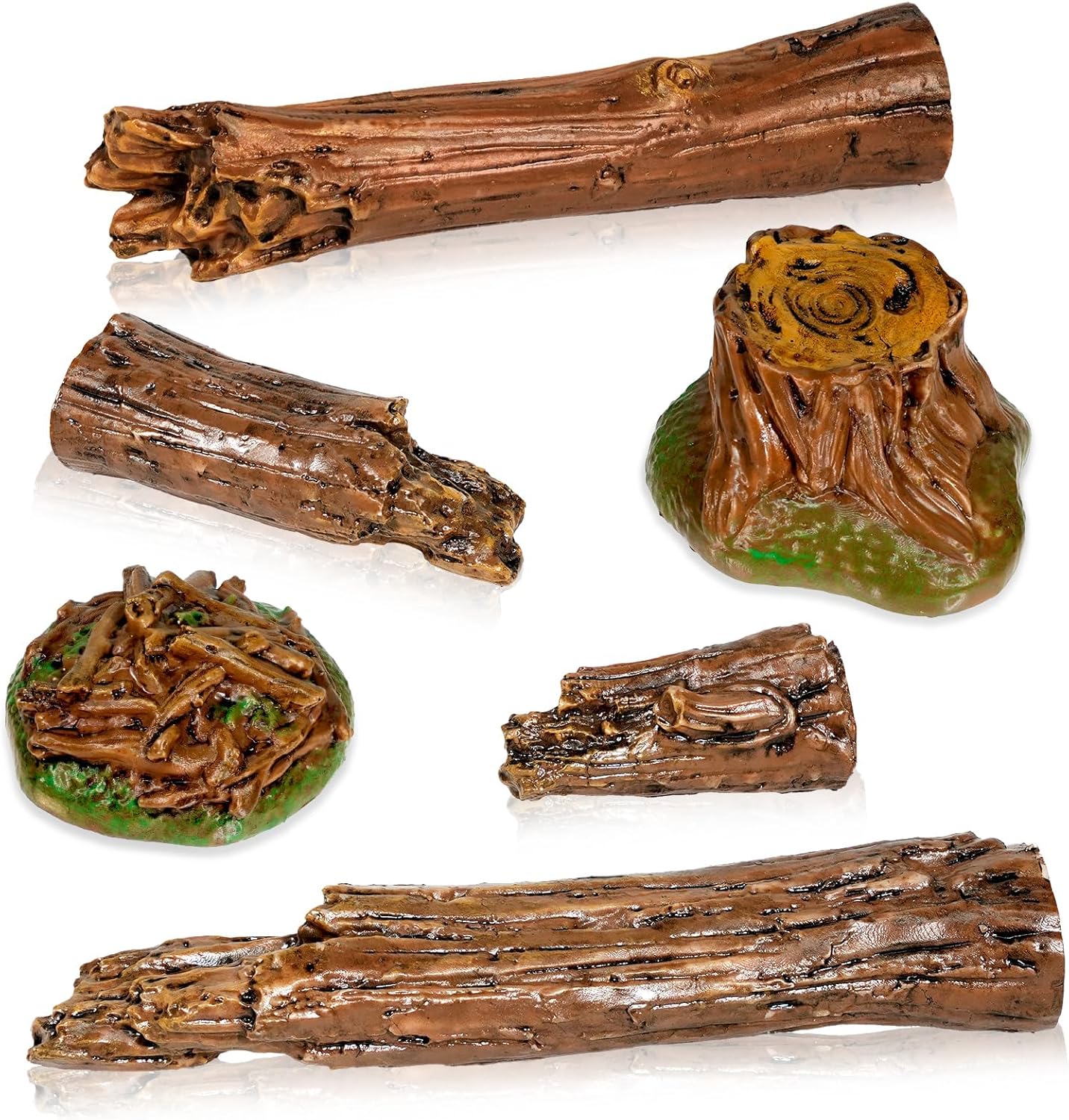 6 Pcs Resin Tree Stumps for Model Basing & Diorama
