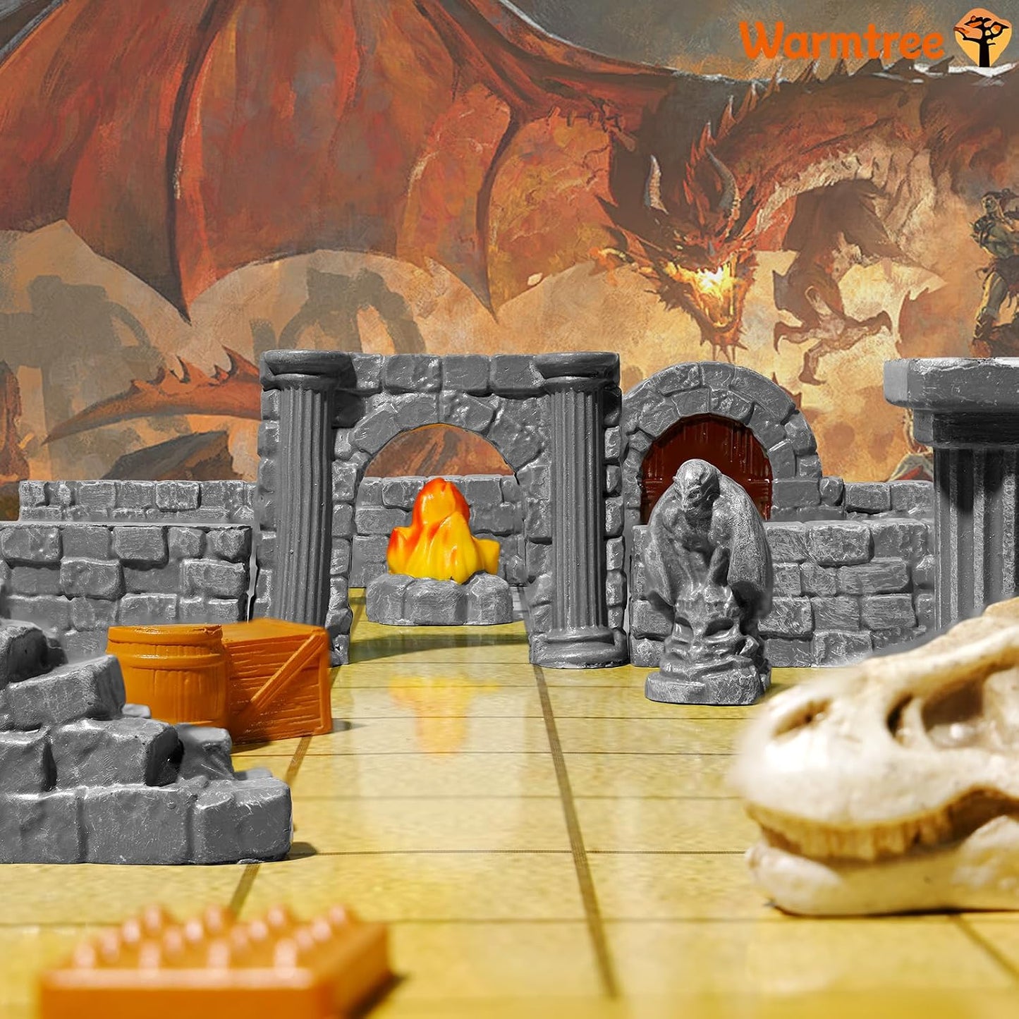 28mm Resin Dungeon Walls - Modular Terrain Set