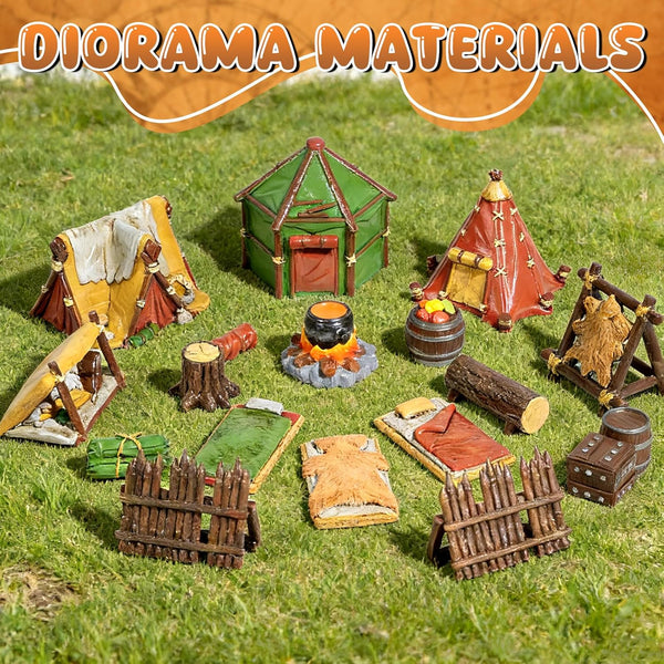 17 Pcs Camp Terrain Building Set
