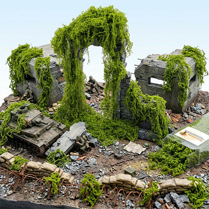 Warmtree Miniature Simulation Vines (Light Green) for Model Railway & Diorama Landscape