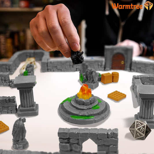 28mm Resin Dungeon Walls - Modular Terrain Set