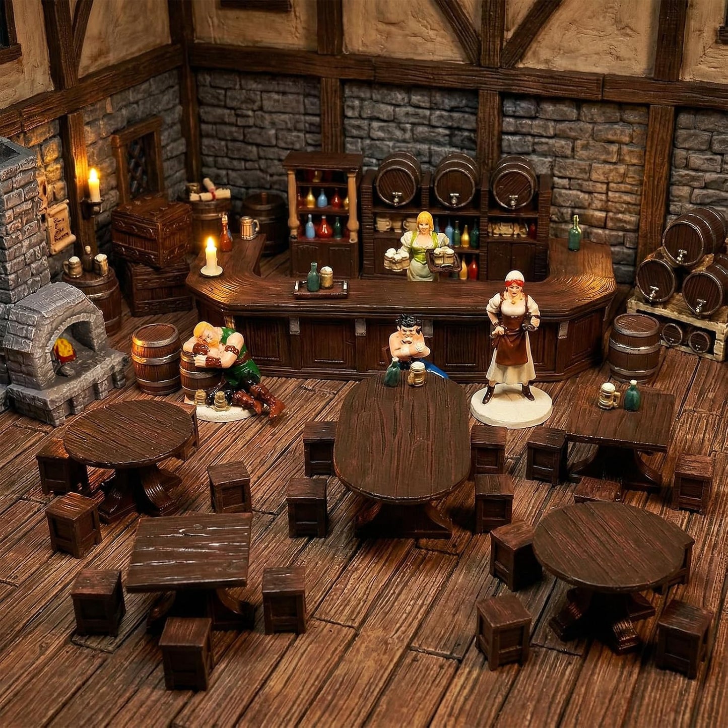 32mm Tavern Terrain Set for RPG & Wargaming Tabletop Games