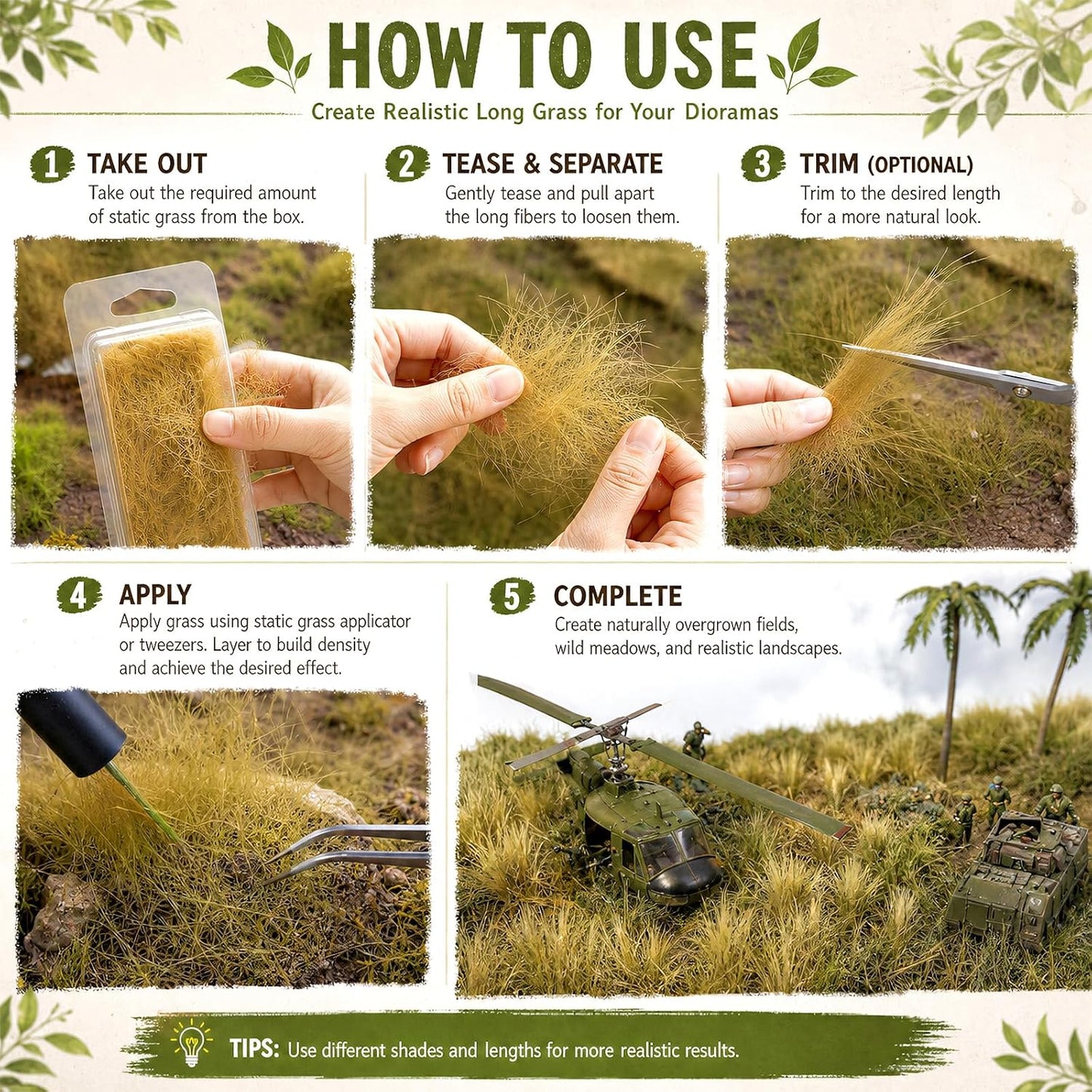 Simulation Grass Tufts