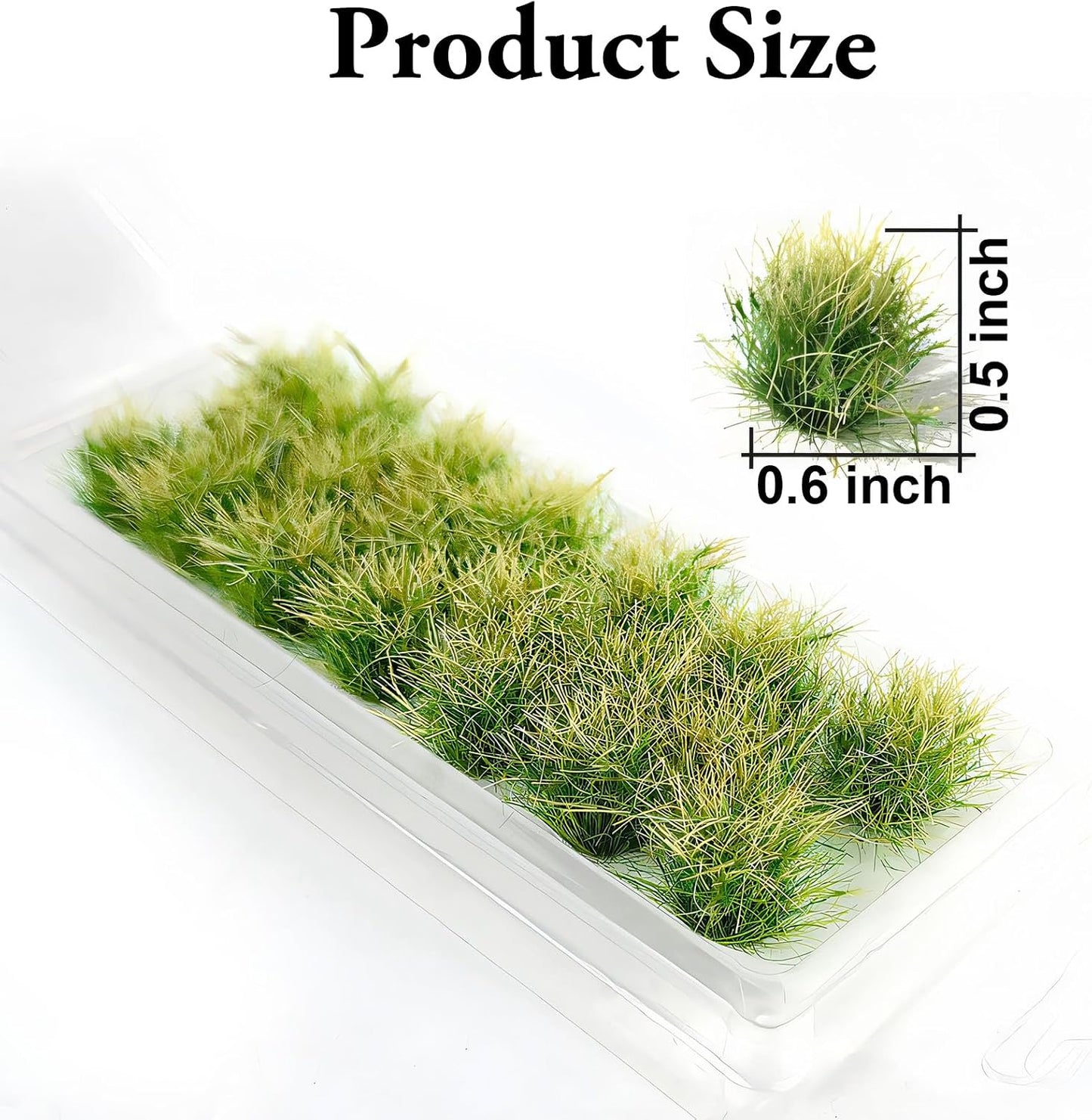 20 Pcs Self-Adhesive Bushy Tufts - Autumn Green