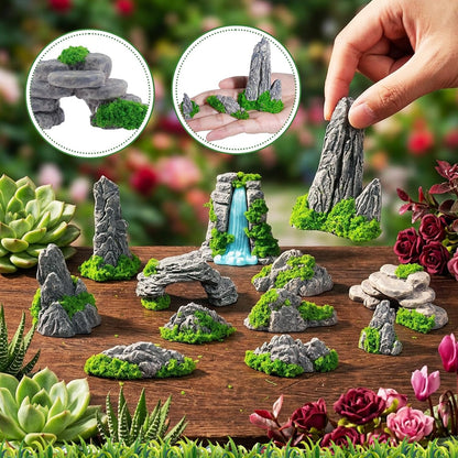 12 Pcs Rocks Stone Statue