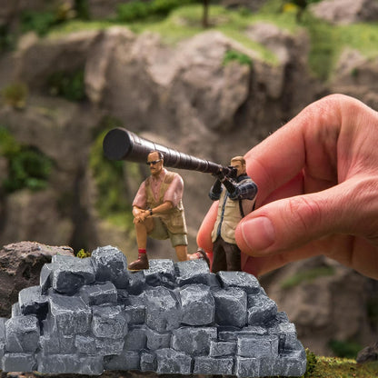 Miniature Stone Wall Ruins for Wargame Terrain