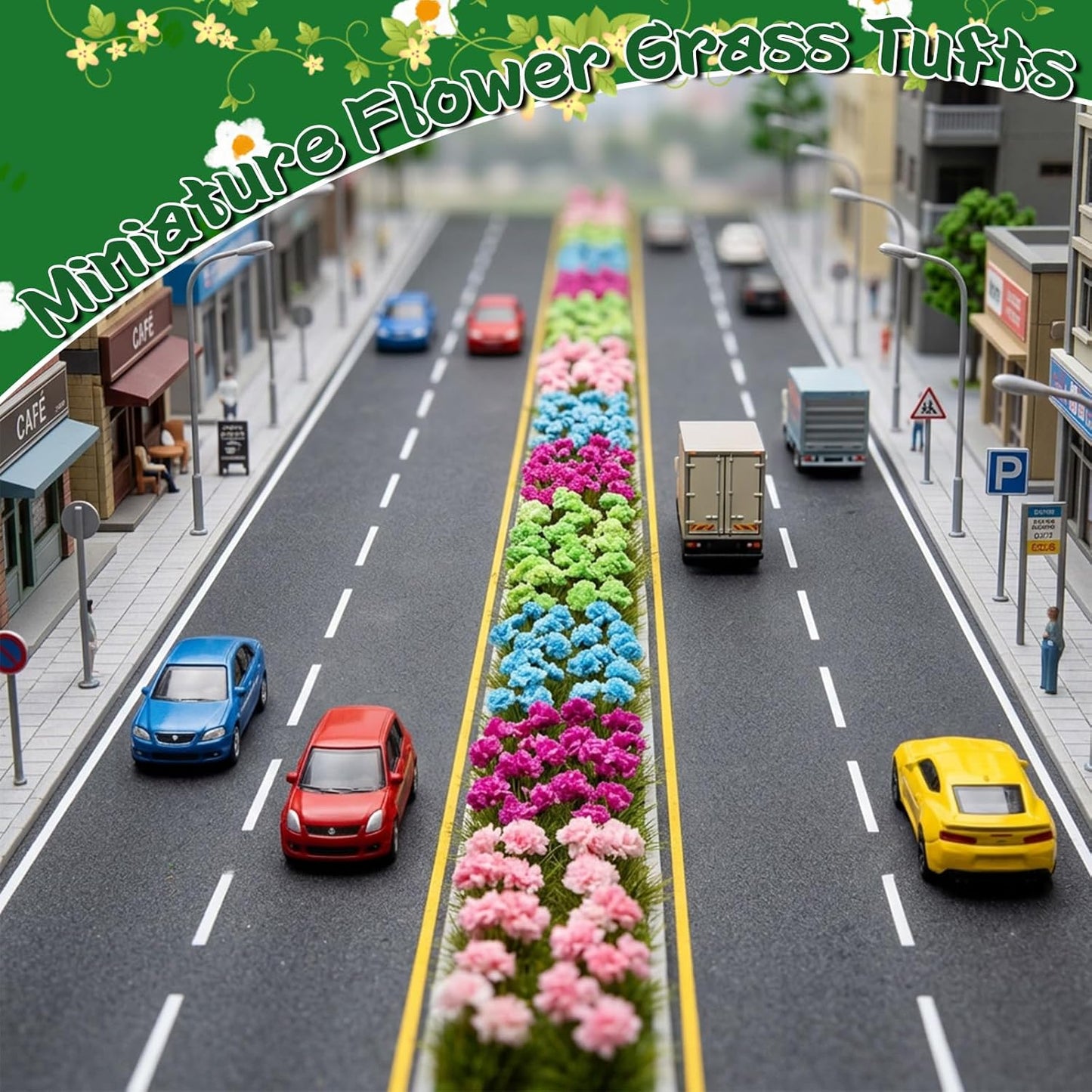 63 Pcs Flower Tufts - Static Grass Cluster
