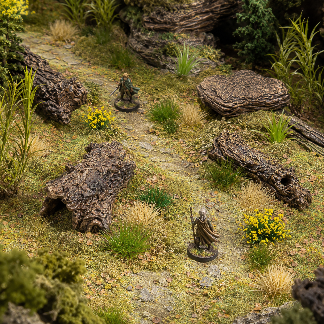 Woodland Basing Materials Bundle – 5-Piece Miniature Terrain Kit