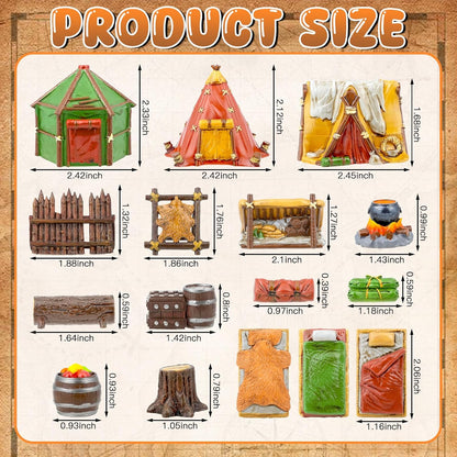 17 Pcs Camp Terrain Building Set