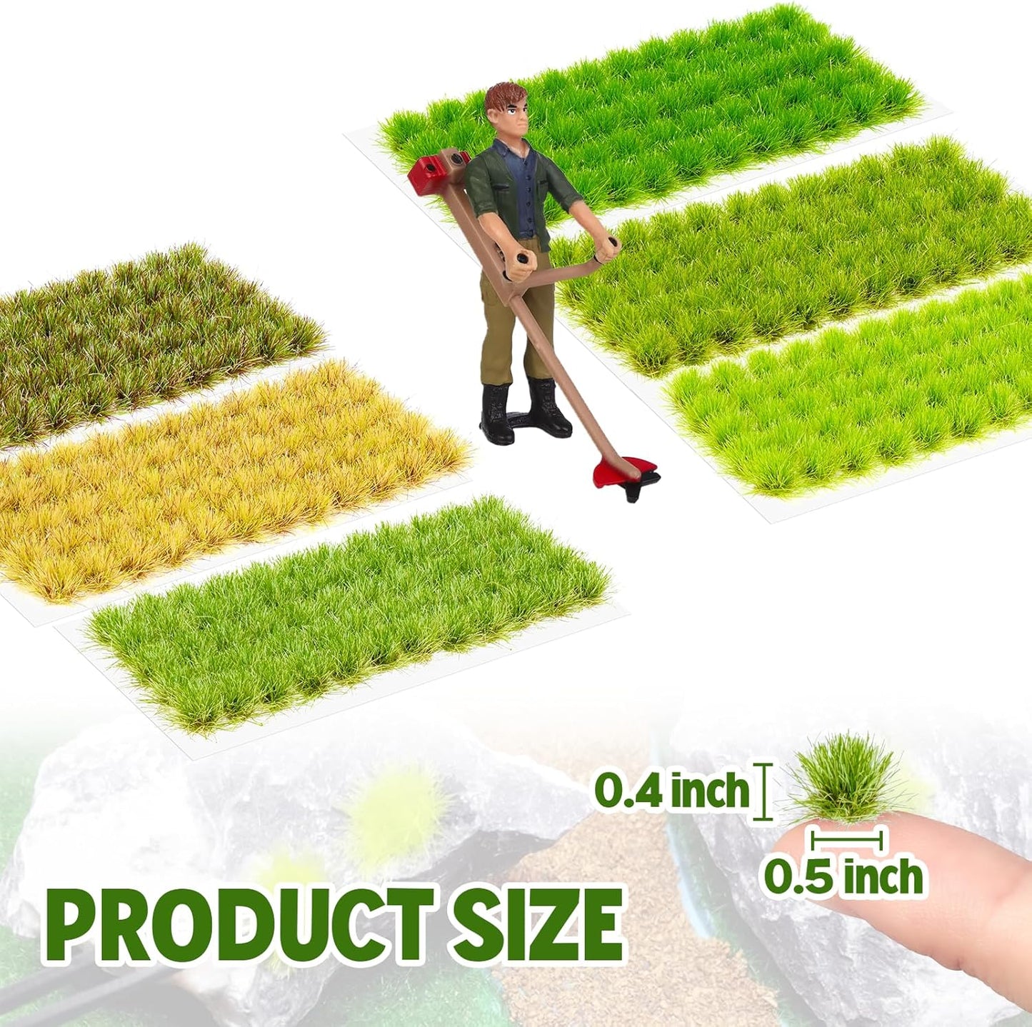 360 Pcs Static Grass Tufts
