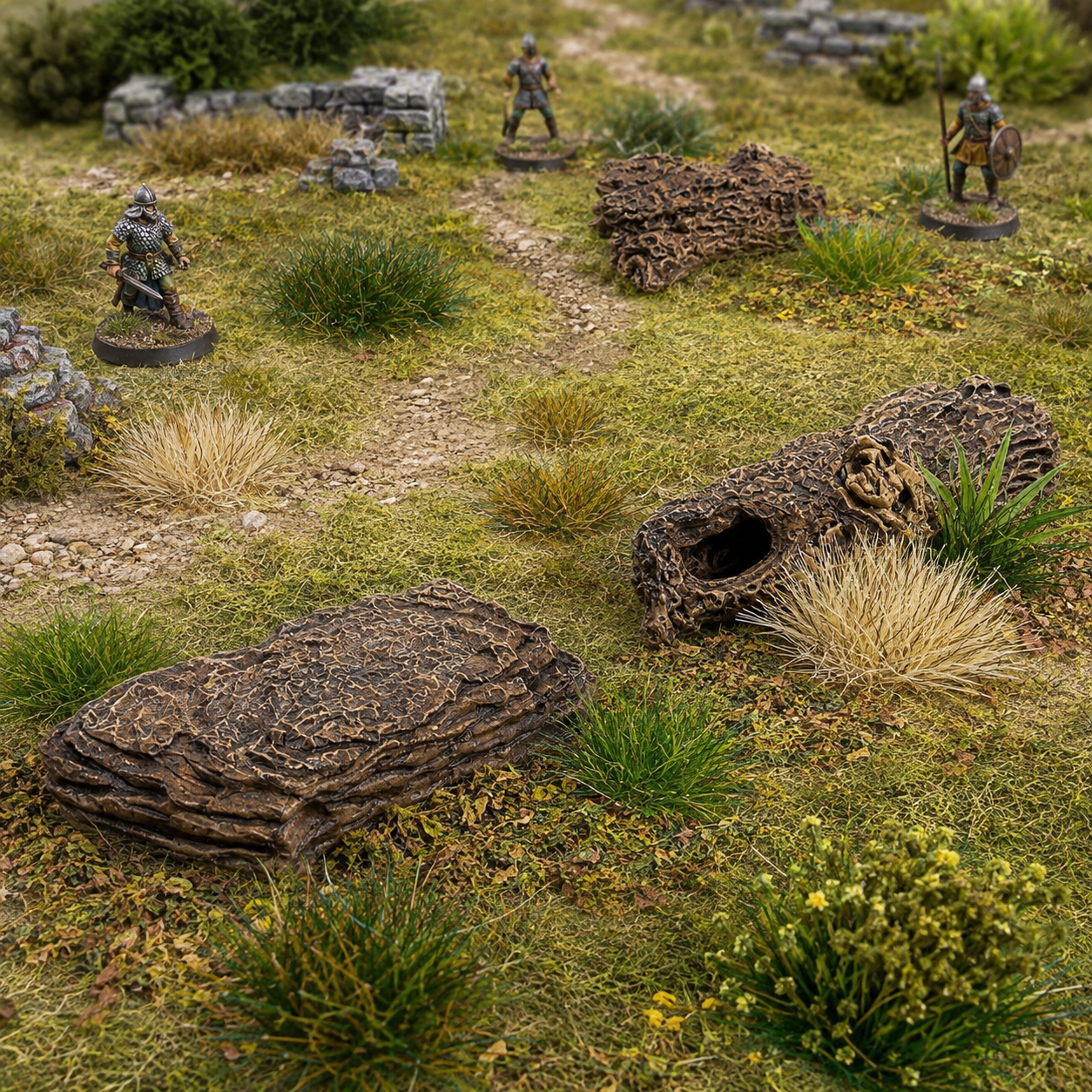 Woodland Basing Materials Bundle – 5-Piece Miniature Terrain Kit