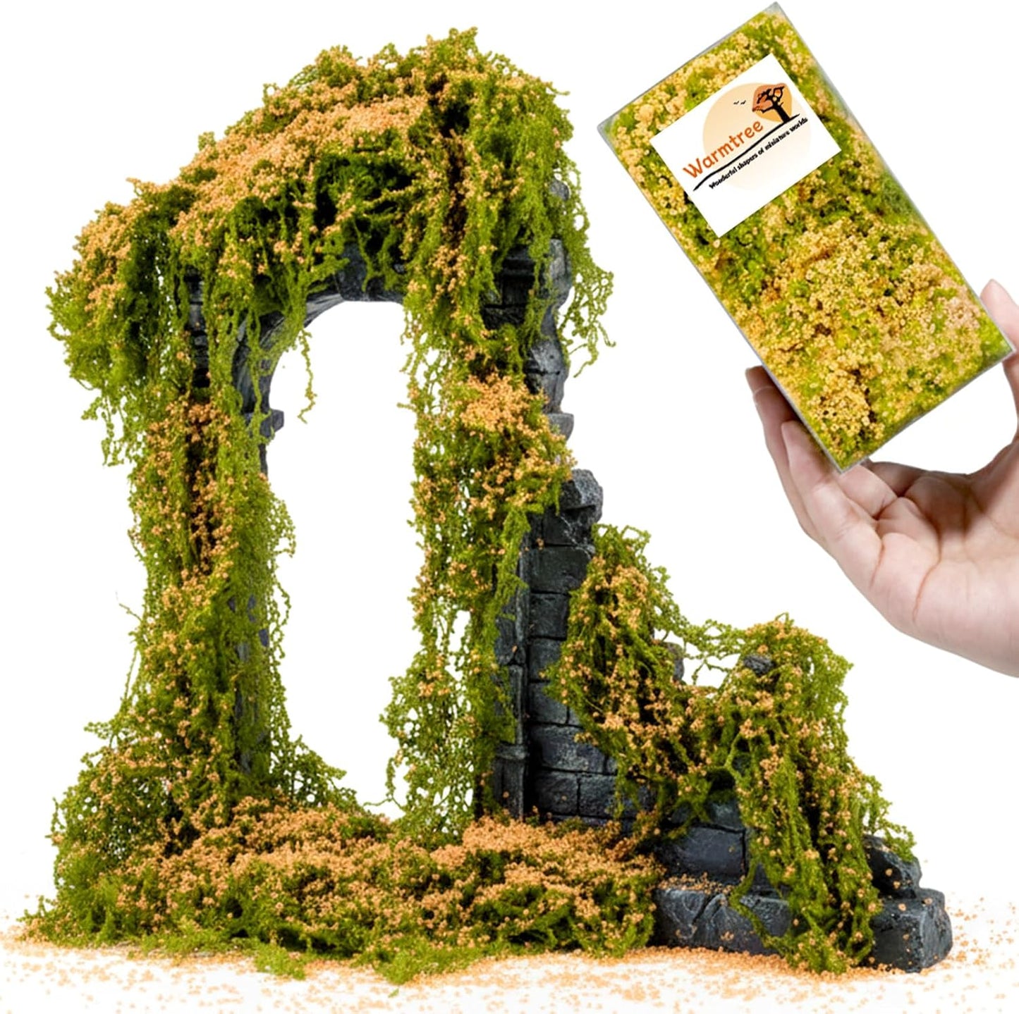 Warmtree Realistic Mini Vines, Yellow - Miniature Plants for Fairy Garden & Model Landscape