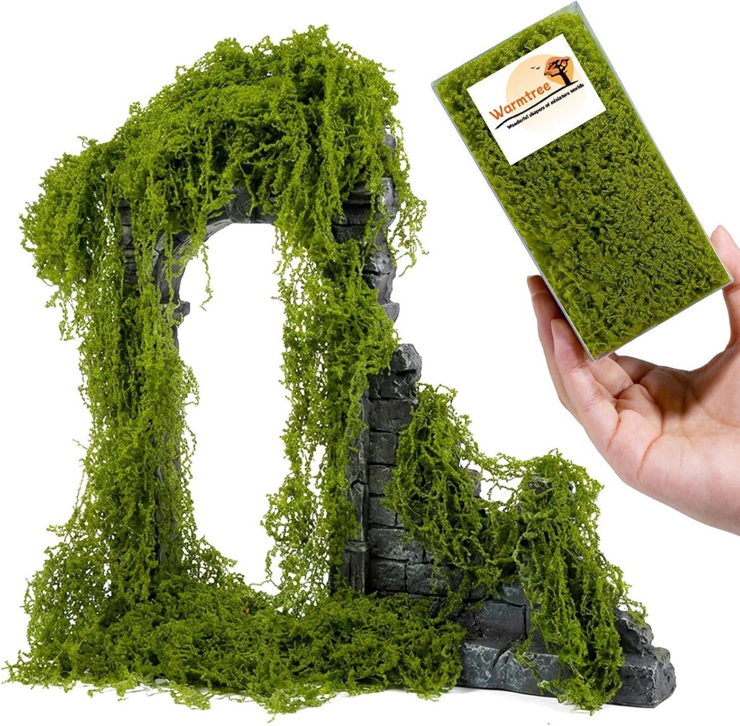 Warmtree Miniature Simulation Vines (Light Green) for Model Railway & Diorama Landscape